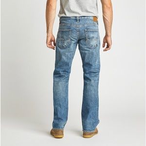 SILVER Zac Relaxed Fit Straight Leg Jeans 36x34
